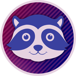 The Coding Channel Logo, showing a cute purple raccoon